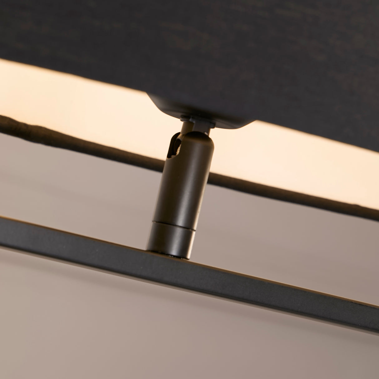 Searchlight Electric Sleek Table Lamp - Black Metal with Black shade 92101BK