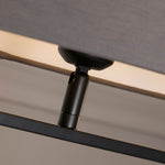 Searchlight Electric Sleek Table Lamp - Black Metal with Grey shade 92101GY