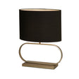 Sleek Table Lamp - Bronze Metal with Black shade
