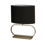 Searchlight Electric Sleek Table Lamp - Bronze Metal with Black shade 92102BK