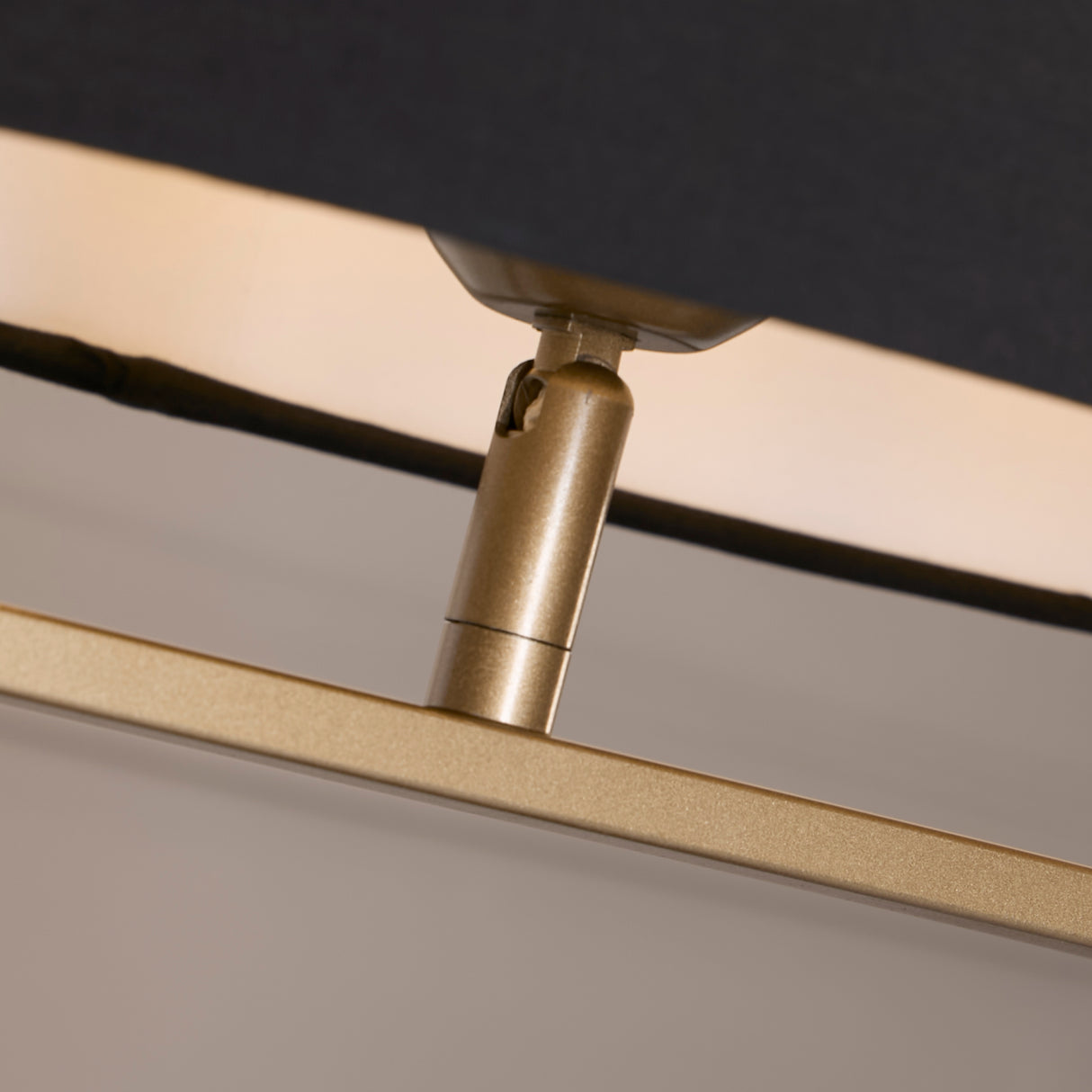 Searchlight Electric Sleek Table Lamp - Bronze Metal with Black shade 92102BK