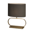 Sleek Table Lamp - Bronze Metal with Grey shade