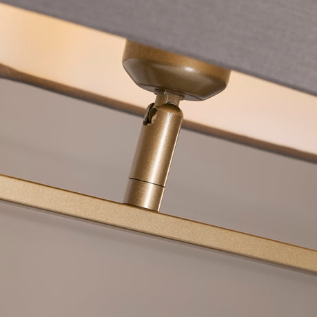 Searchlight Electric Sleek Table Lamp - Bronze Metal with Grey shade 92102GY