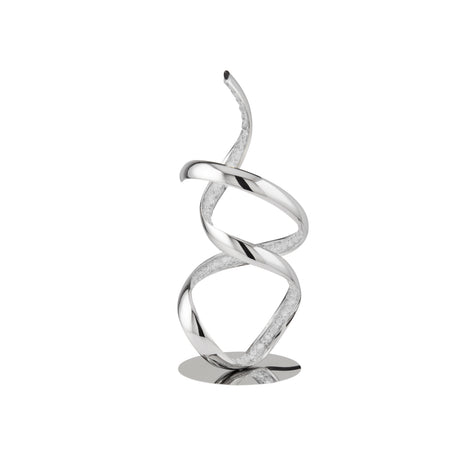 Searchlight Electric Twirls Table Lamp  - Chrome Metal & Clear Crystal 9218CC