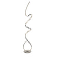 Twirls LED Floor Lamp - Chrome & Clear Crystal
