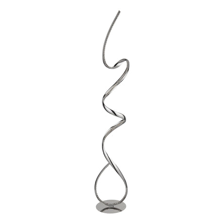 Searchlight Electric Twirls LED Floor Lamp - Chrome & Clear Crystal 9219CC
