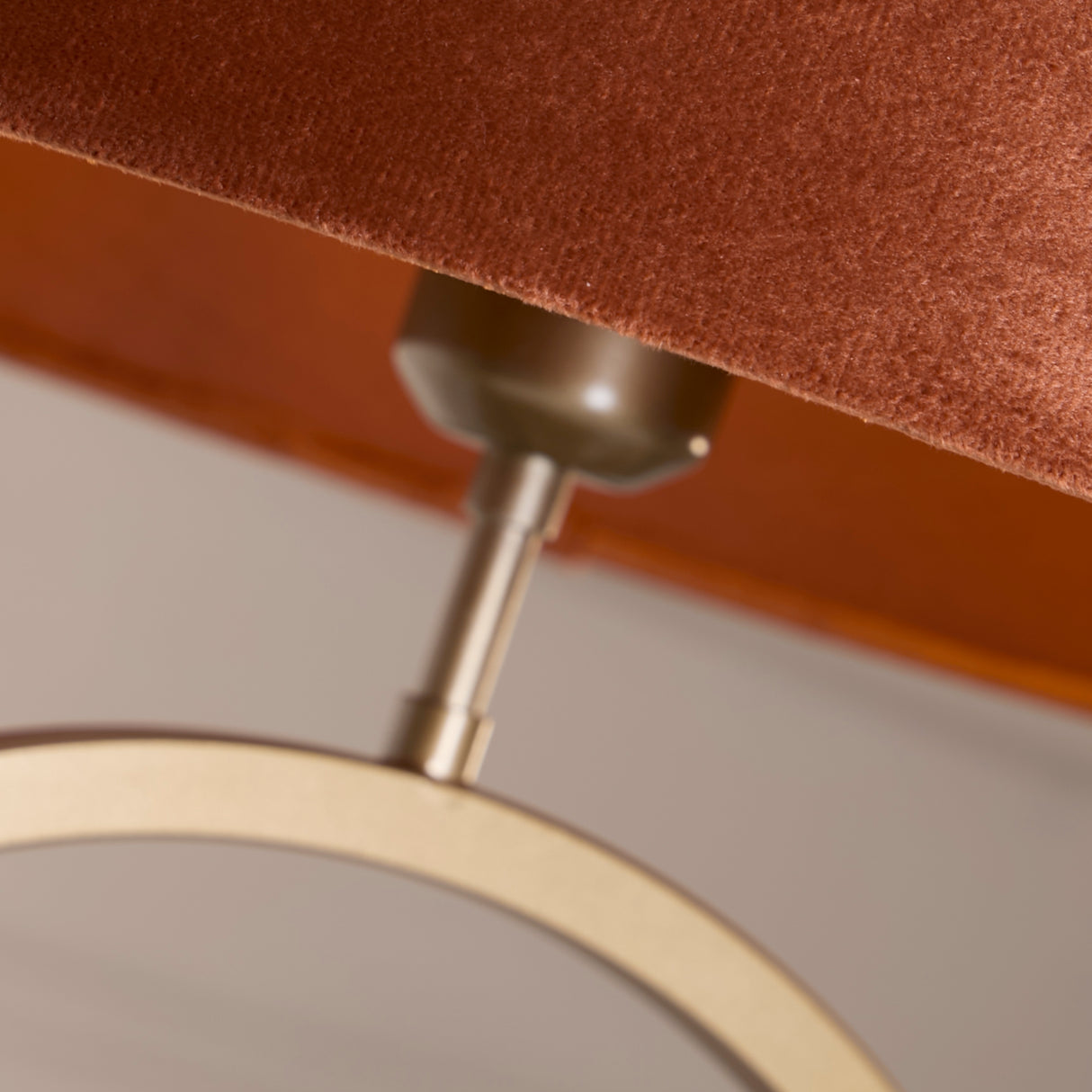 Searchlight Electric Elegant Table Lamp - Bronze Metal With Burnt Orange Shade 93102OR