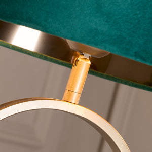 Searchlight Electric Modish Table Lamp - Bronze Metal with Emerald Shade 94102EM