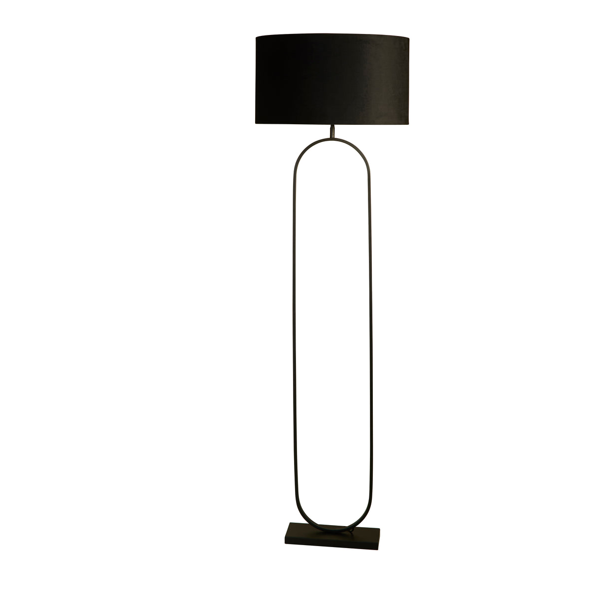 Searchlight Electric Modish Floor Lamp - Black Metal with Black Shade 95101BK