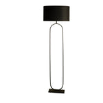 Searchlight Electric Modish Floor Lamp - Black Metal with Black Shade 95101BK