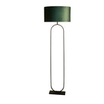 Searchlight Electric Modish Floor Lamp Black Metal with Green Shade 95101GR