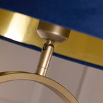 Searchlight Electric Modish Floor Lamp Bronze Metal with Navy Shade 95102AZ
