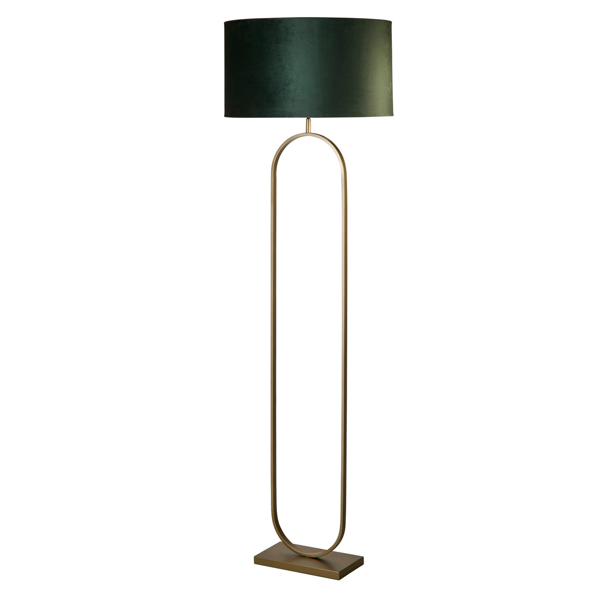 Searchlight Electric Modish Floor Lamp Bronze Metal with Green Shade 95102GR