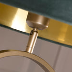 Searchlight Electric Modish Floor Lamp Bronze Metal with Green Shade 95102GR