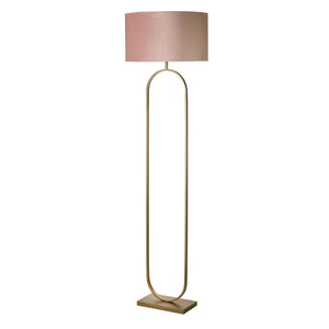 Searchlight Electric Modish Floor Lamp Bronze Metal with Pink Shade 95102PI
