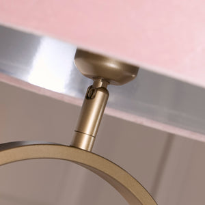Searchlight Electric Modish Floor Lamp Bronze Metal with Pink Shade 95102PI