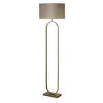 Searchlight Electric Modish Floor Lamp Bronze Metal with Taupe Shade 95102TA