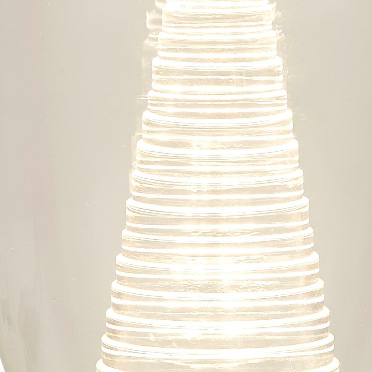 Searchlight Electric Cyclone Table Lamp - Chrome Metal & Clear Glass 97293-1CL