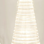Searchlight Electric Cyclone Table Lamp - Chrome Metal & Clear Glass 97293-1CL