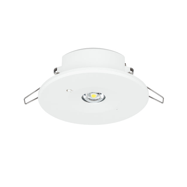 JCC Lighting JC110006 Emergency Downlight 2W IP20 6000K Non-maintained White -inc Open/Corridor lenses