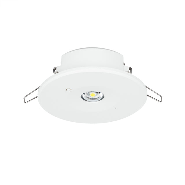 JCC Lighting JC110007 Emergency Downlight Self-test 2W IP20 6000K Non-maintained-Open/Corridor lenses