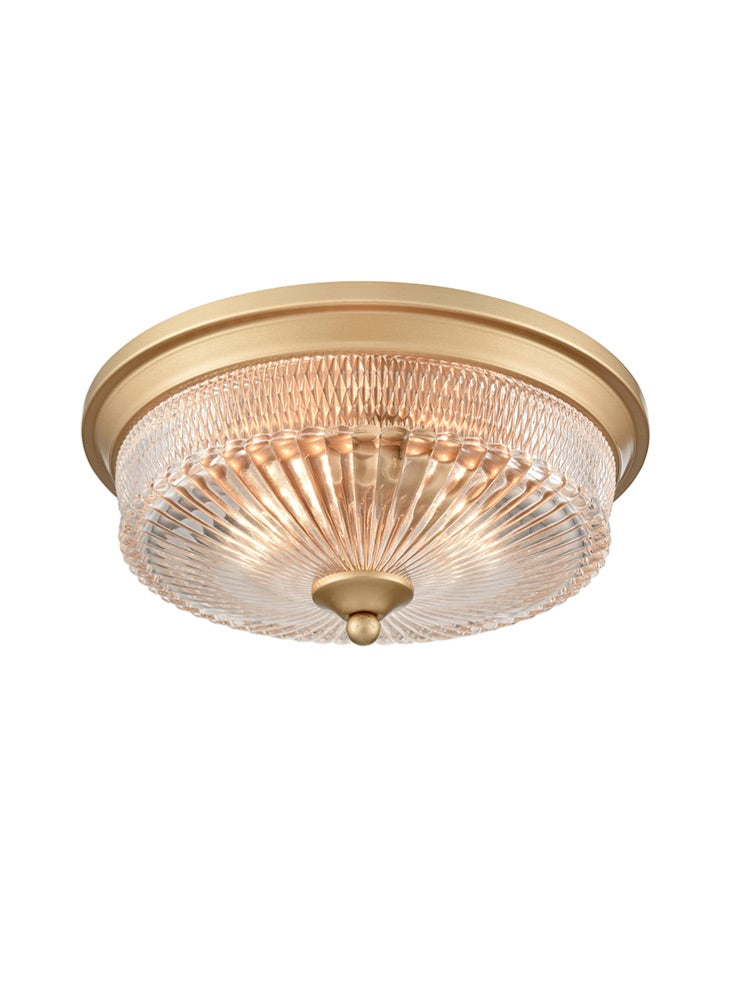 Franklite Emerson Gold Painted Flush Ceiling Fitting Emerson part no - CF5820