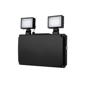 JCC JCEM110010BLK EscapeLUX™ Emergency Twin Spot 9W 1000lm 6000k IP65 Black  Self Test