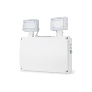JCC JCEM110010WH EscapeLUX™ Emergency Twin Spot 9W 1000lm 6000k IP65 White  Self Test