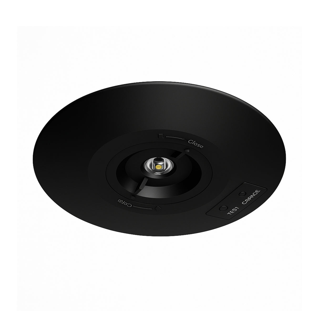 JCC JCEM110023BLK EscapeLUX™ Emergency round surface spot downlight 2W 280lm 6000k IP65 Black  Self Test