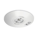 JCC JCEM110023WHDALI EscapeLUX™ Emergency round surface spot downlight 2W 200lm 6000k IP65 White  DALI