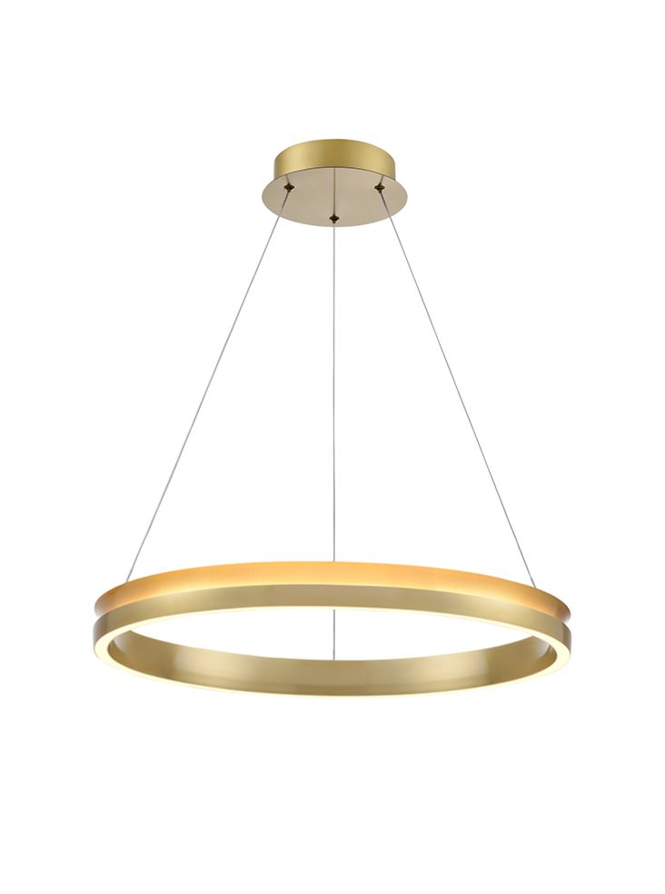 Franklite Eternity 600mm Satin Brass LED Pendant Eternity part no - PCH478