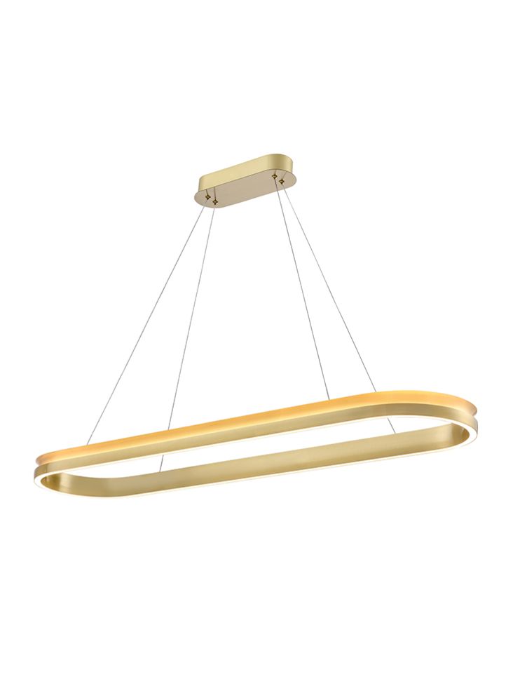Franklite Eternity Oval Satin Brass LED Pendant Eternity part no - PCH481