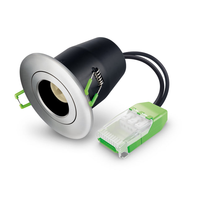 JCC Lighting JC010023/BN Fireguard Next Generation Unlamped Downlight Tilt IP20 Brushed Nickel