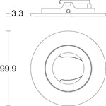 JCC JC010026/BR Fireguard Next Generation Tilt Bezel Only IP20 Brass