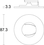 JCC JC010013/CO Fireguard Next Generation Bezel Only IP20 Copper