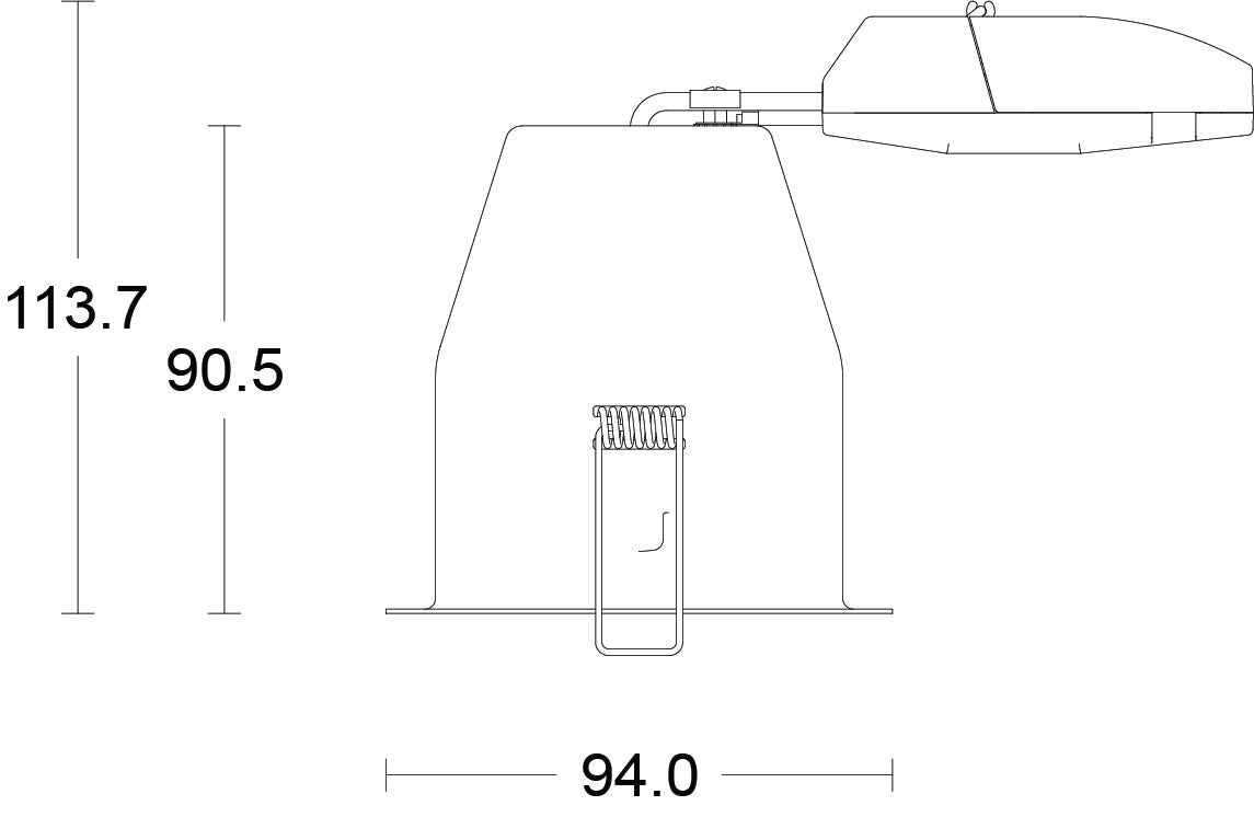 JCC Lighting JC010023/NB Fireguard Next Generation XL(Tilt)Can Only IP20 No Bezel