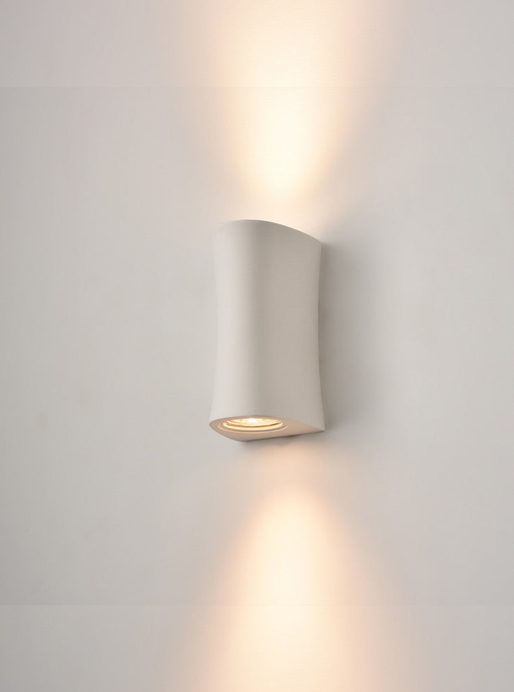 Franklite Fresco Matt White Vertical Wall Light Fresco part no - WB578