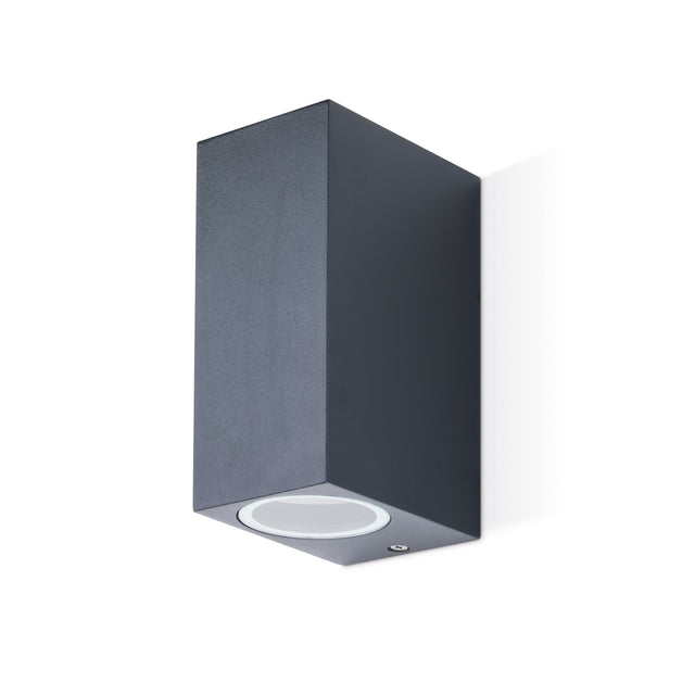 JCC Lighting JC17050ANTH GU10 Square Up/Down Wall Light Anthracite