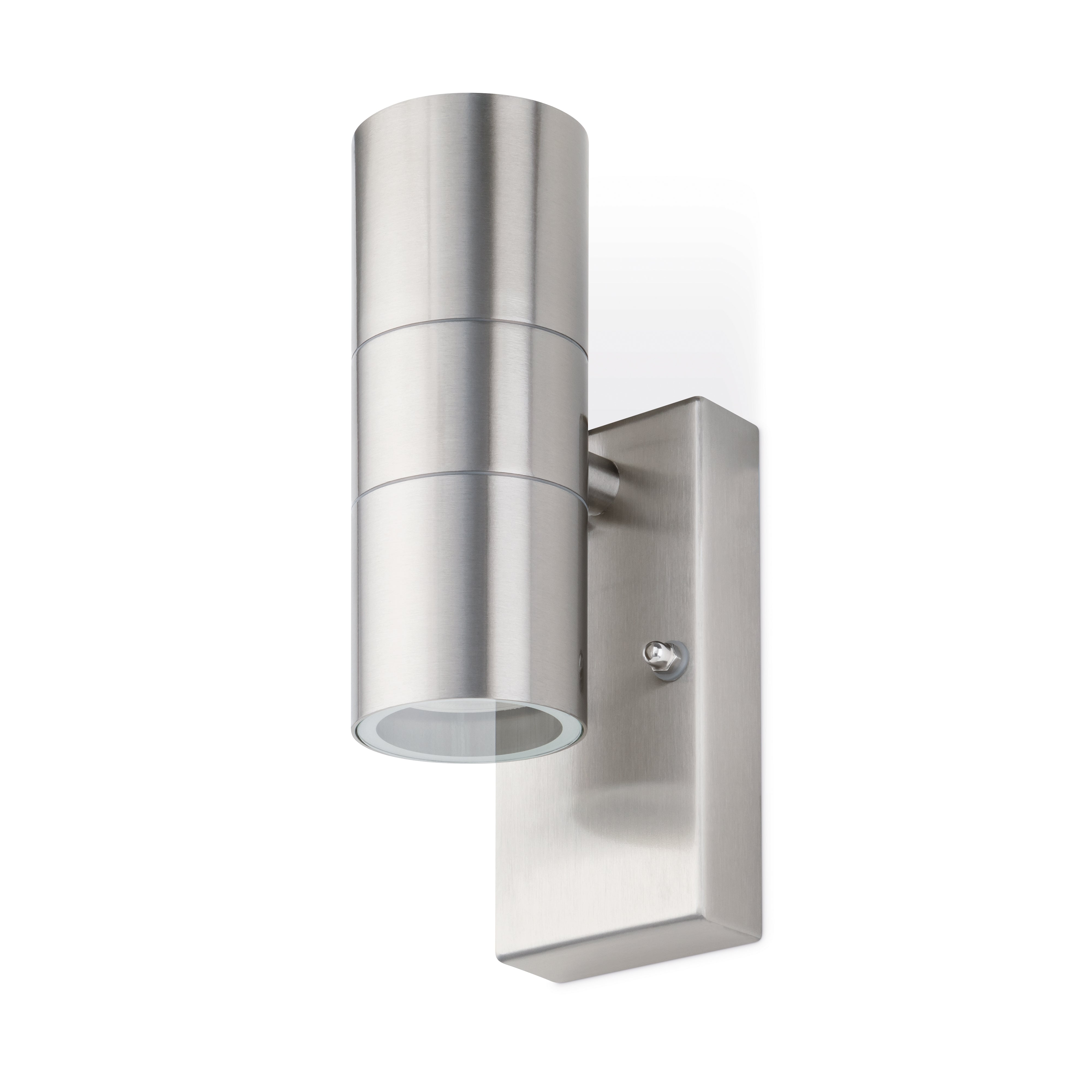 JCC Lighting JC17062 Twin GU10 Stainless Steel Up/Down wall light 7W LED Max, IP44