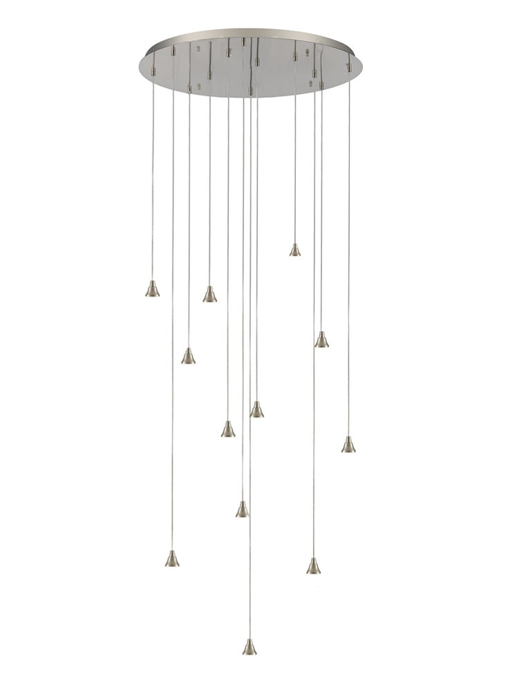 Franklite Perry / Galaxy 12 light  in Satin Nickel Spreader Only Galaxy part no - FL2453-12