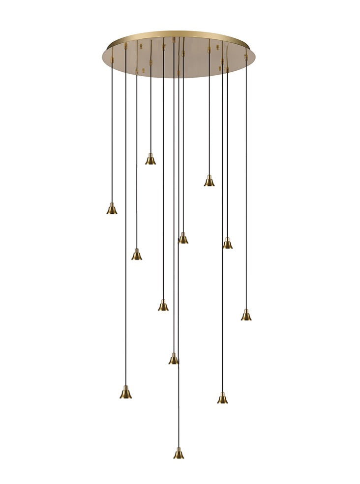 Franklite Perry / Galaxy 12 light in Aged Brass Spreader Only Galaxy part no - FL2468-12