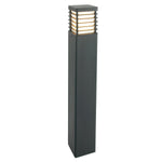 Norlys Halmstad 1 Light Large Bollard - Black H-STAD-L-E27-BLK