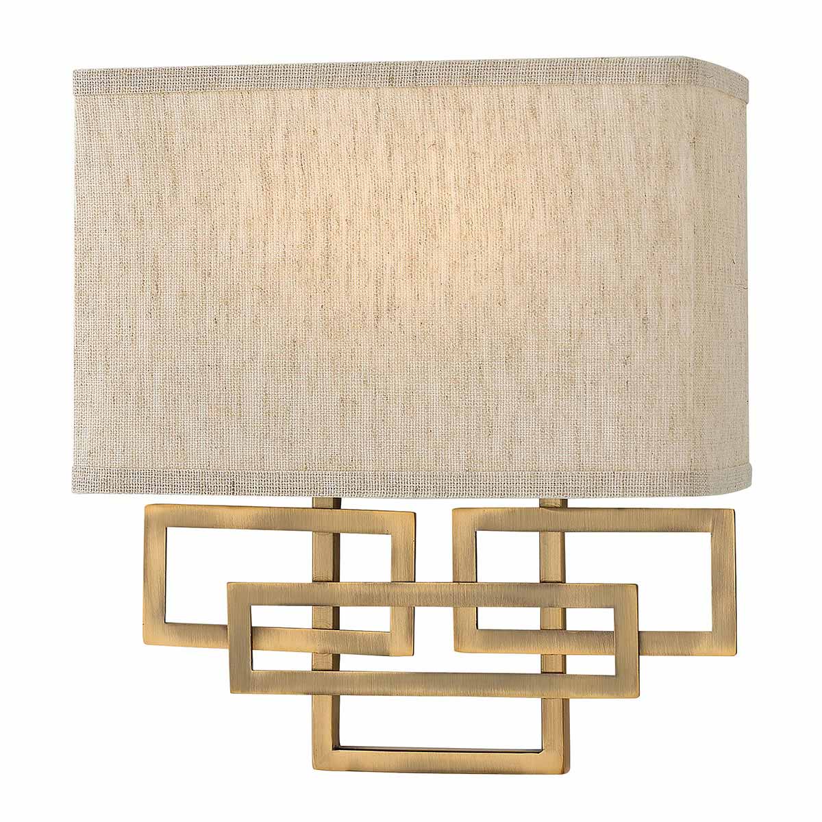 Hinkley Lanza 2 Light Wall Light HK-LANZA2-BR