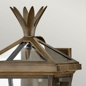 Hinkley Palma 1lt Small Wall Lantern HK-PALMA-S-BU