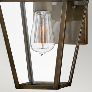 Hinkley Palma 1lt Small Wall Lantern HK-PALMA-S-BU