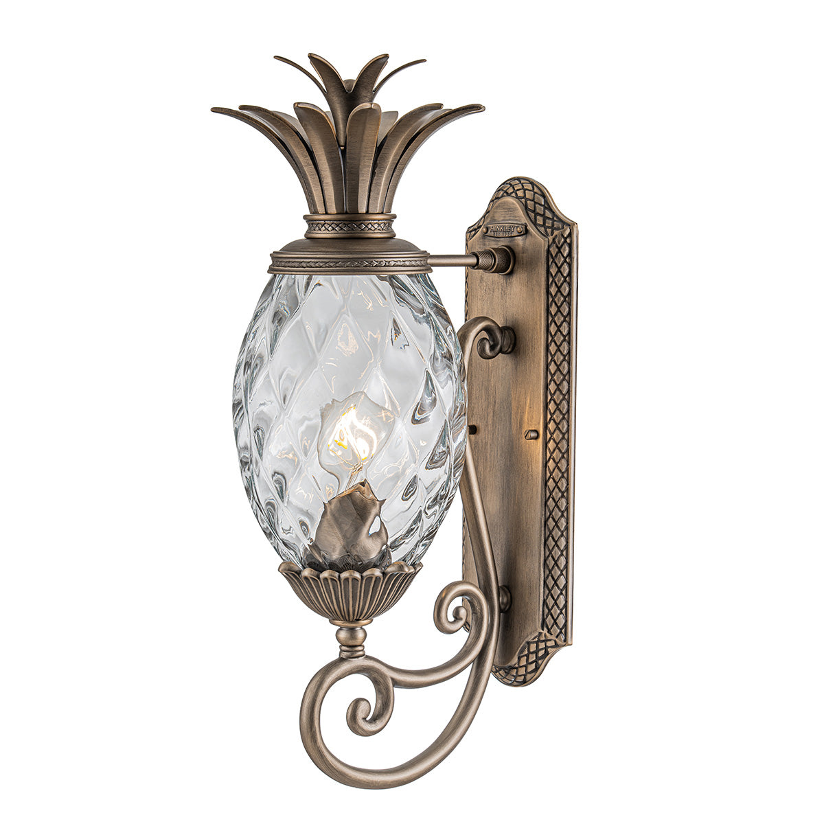 Hinkley Plantation 1lt Medium Wall Lantern HK-PLANTATION-M-BU