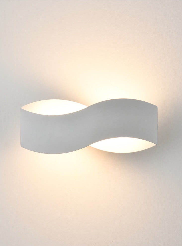 Franklite Infinity Matt White LED Wall Light Infinity part no - WB587