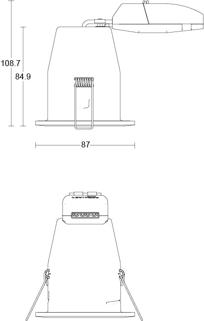 JCC Lighting JC010016/CH Fireguard Next Generation Unlamped Showerlight IP65 Chrome