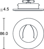 JCC Lighting JC010028/WH Fireguard Next Generation  Anti-Glare Bezel IP65 White