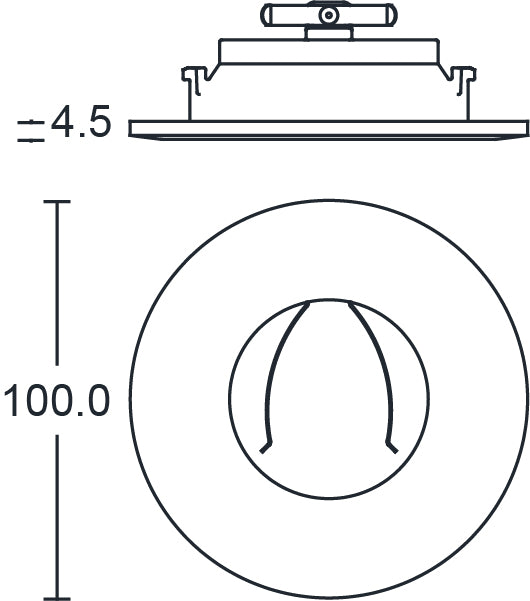 JCC Lighting JC010032/WH Fireguard Next Generation  Anti-Glare XL Bezel IP65 White